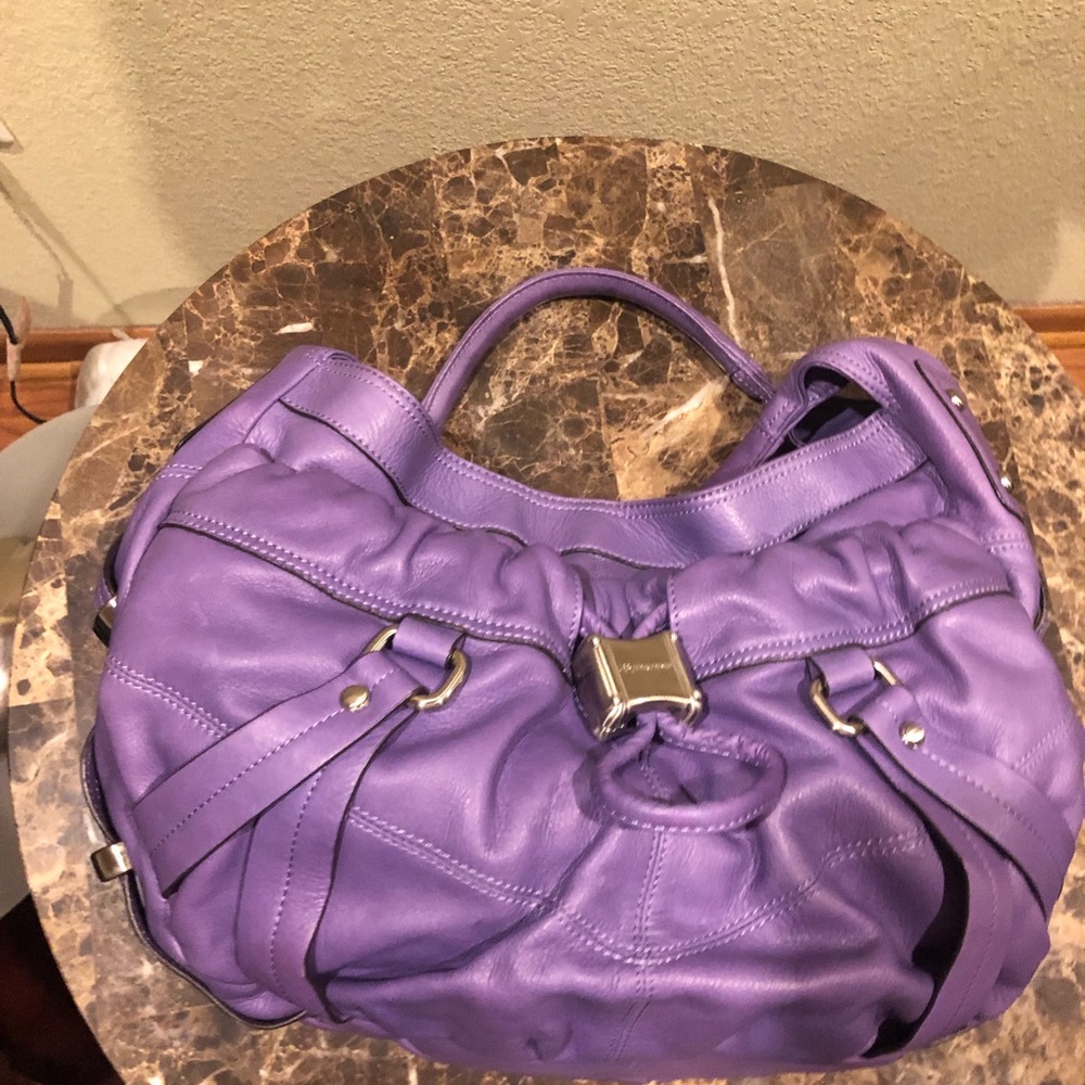 B. Makowsky Purple Bag - Picture 1 of 3